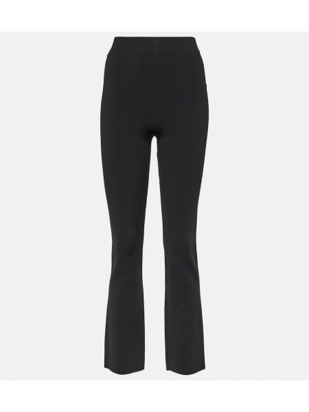 Pantalones rectos slim fit de tela jersey Altuzarra negro