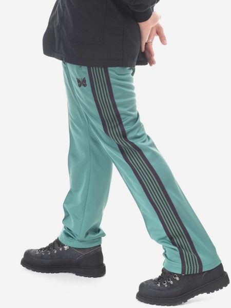 Sportovní kalhoty s aplikacemi Needles zelené