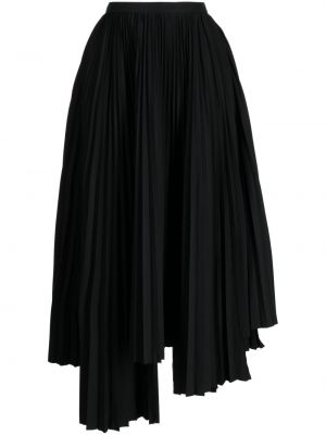 Plisovaná asymetrická sukňa Plan C čierna