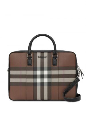 Καρό τσάντα laptop με σχέδιο Burberry