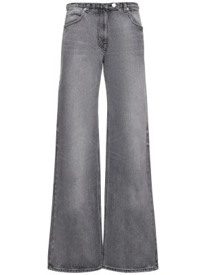 Voľné džínsy s rovným strihom Courreges sivá