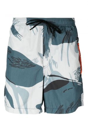 Pantaloni scurți cu imagine cu imprimeu abstract Parajumpers albastru