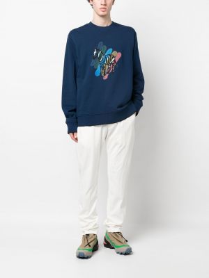 Medvilninis džemperis su zebro raštu Ps Paul Smith mėlyna