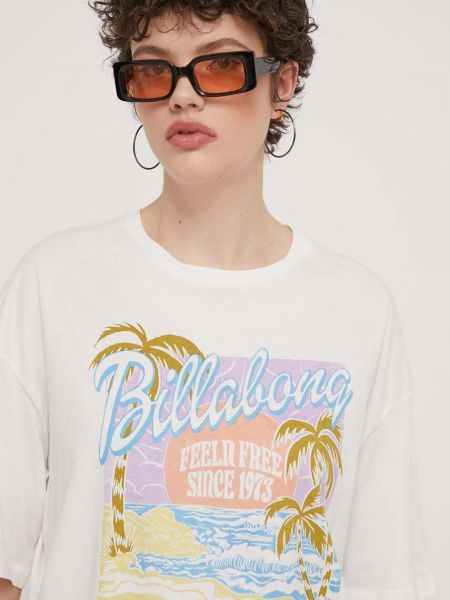 Bombažna majica Billabong bela