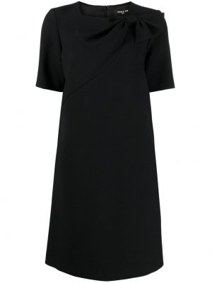 Černé midi šaty s mašlí Paule Ka