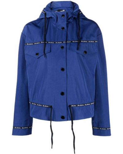 Płaszcz przeciwdeszczowy z printem Love Moschino, niebieski