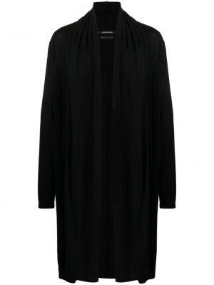Βαμβακερό παλτό ντραπέ Julius μαύρο