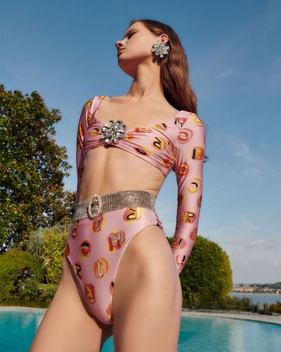 Bikini Alessandra Rich różowy