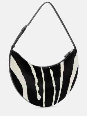 Чанта за ръка с принт с принт зебра Alaã¯a черно