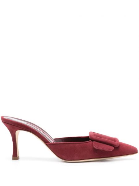 Mules Manolo Blahnik rød