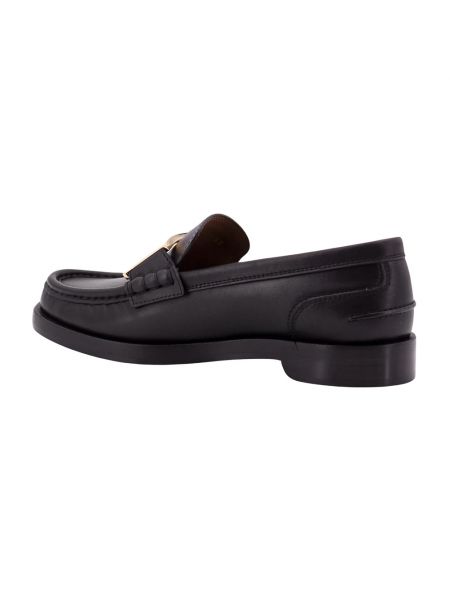 Loafers de cuero Fendi negro