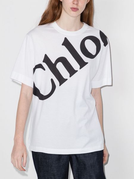 Camiseta oversized Chloé blanco