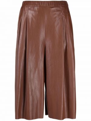 Pantalones culotte de cuero Pierantoniogaspari marrón