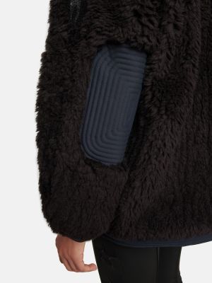 Lyžařská bunda s kožíškem s kapucí Toni Sailer černá