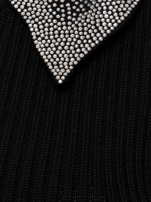 Rochie lunga din bumbac tricotate Giuseppe Di Morabito alb