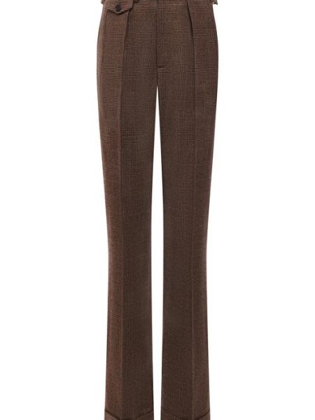 Шерстяные брюки Ralph Lauren коричневые