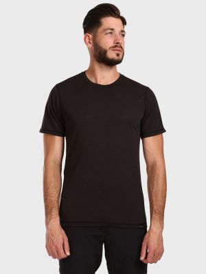 Vlnené športové tričko z merina Kilpi čierna
