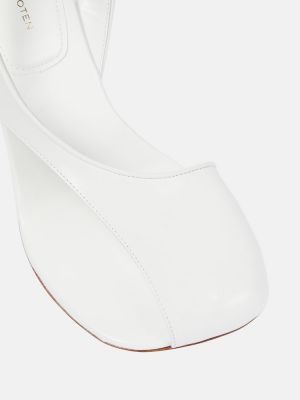 Kožené sandále Dries Van Noten biela