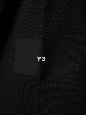 Kokvilnas džemperis bez kapuces Y-3 melns