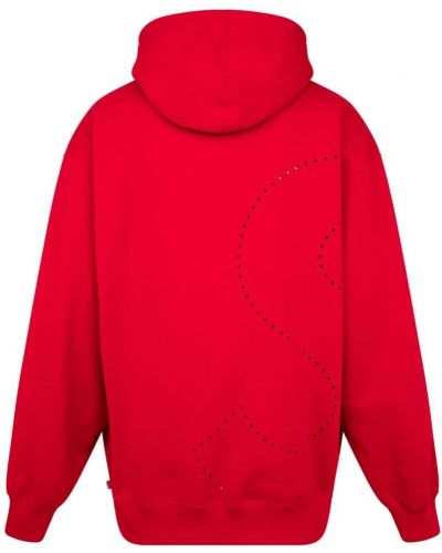 Sudadera con capucha Supreme rojo