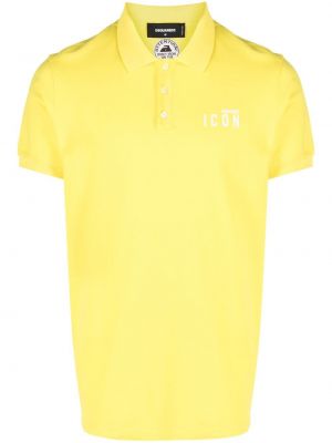Поло тениска Dsquared2 жълто
