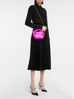 Сатенени шопинг чанта Jimmy Choo розово