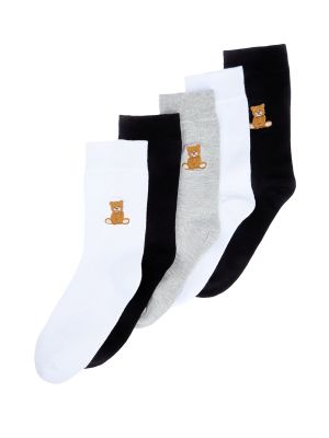 Bavlnené ponožky s výšivkou Trendyol