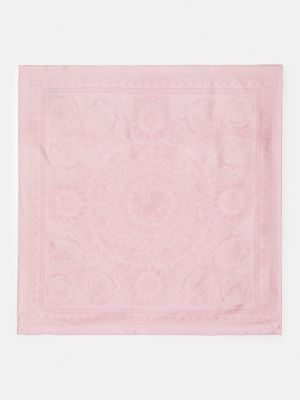 Розовый шарф Versace