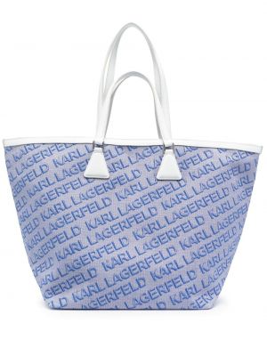 Жакардови шопинг чанта Karl Lagerfeld