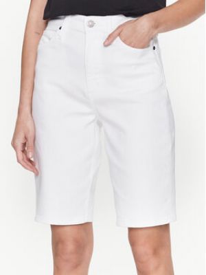 Белые джинсовые шорты Calvin Klein