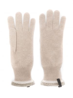 Dzianinowe rękawiczki z kaszmiru Brunello Cucinelli