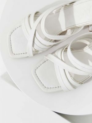 Sandale din piele Answear Lab alb