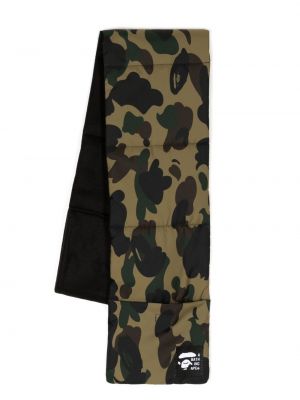 Sciarpa con stampa camouflage A Bathing Ape® verde