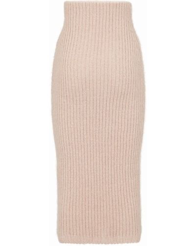 Falda de tubo ajustada de cintura alta Fendi rosa