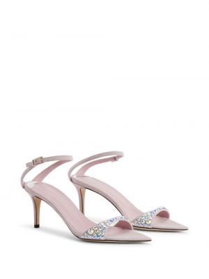 Kristallidega sandaalid Giuseppe Zanotti roosa