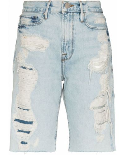 Obrabljene kratke jeans hlače Frame