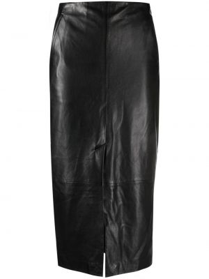 Kožená sukňa Iro čierna