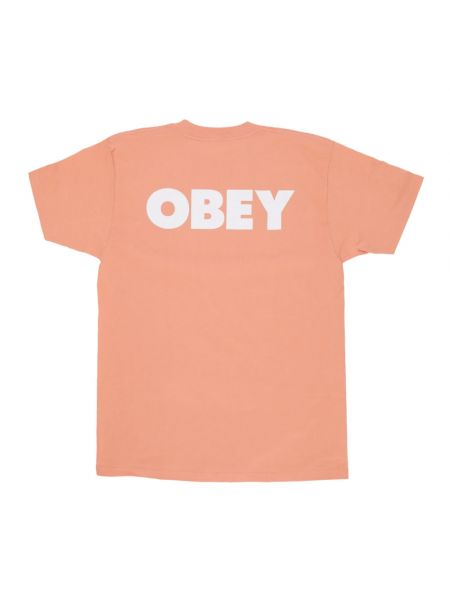 Koszulka w miejskim stylu Obey różowa