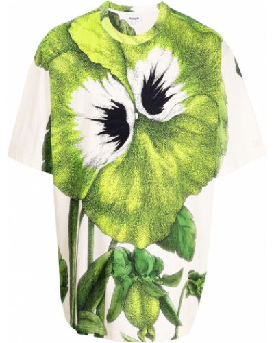 Trykt floral t-skjorte Kenzo grønn