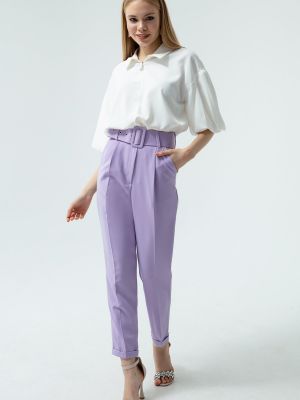 Rovné kalhoty Lafaba fialové