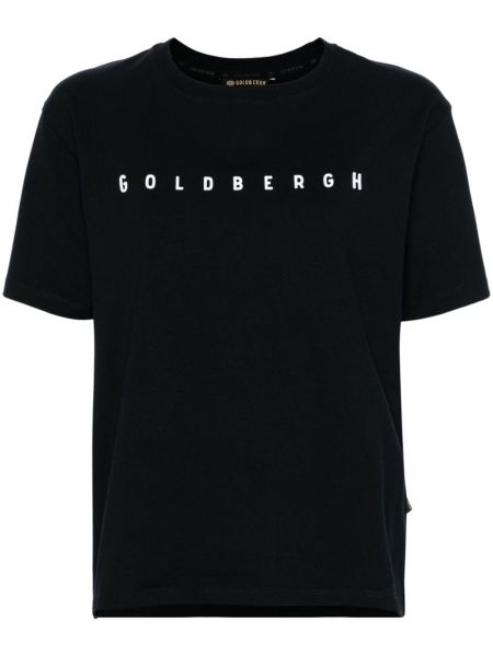 T-krekls ar apaļu kakla izgriezumu Goldbergh melns