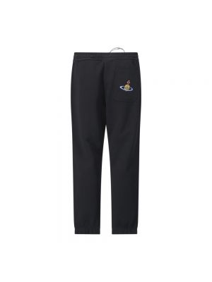 Pantalones de chándal con bordado de algodón Vivienne Westwood negro