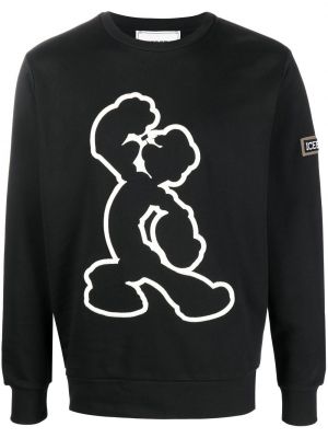 Trykt sweatshirt Iceberg svart