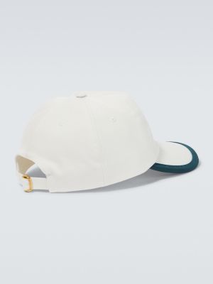 Cappello con visiera di cotone Valentino Garavani bianco