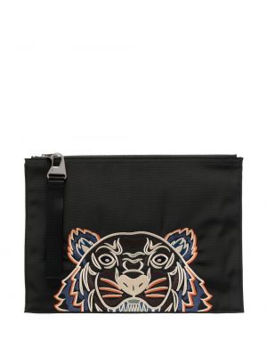 Tigerstripete clutch Kenzo svart