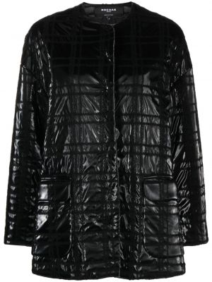 Palton cu imprimeu geometric Rochas negru