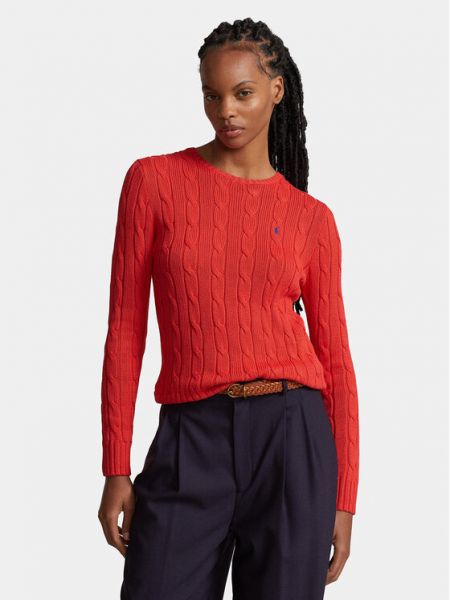 Длинный свитер Polo Ralph Lauren красный