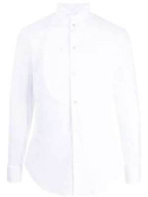 Памучна риза Giorgio Armani бяло