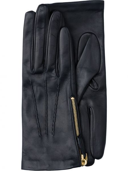 Usnjene rokavice Prada črna