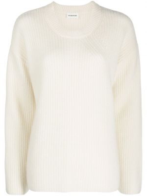Кашмирен пуловер P.a.r.o.s.h. бяло